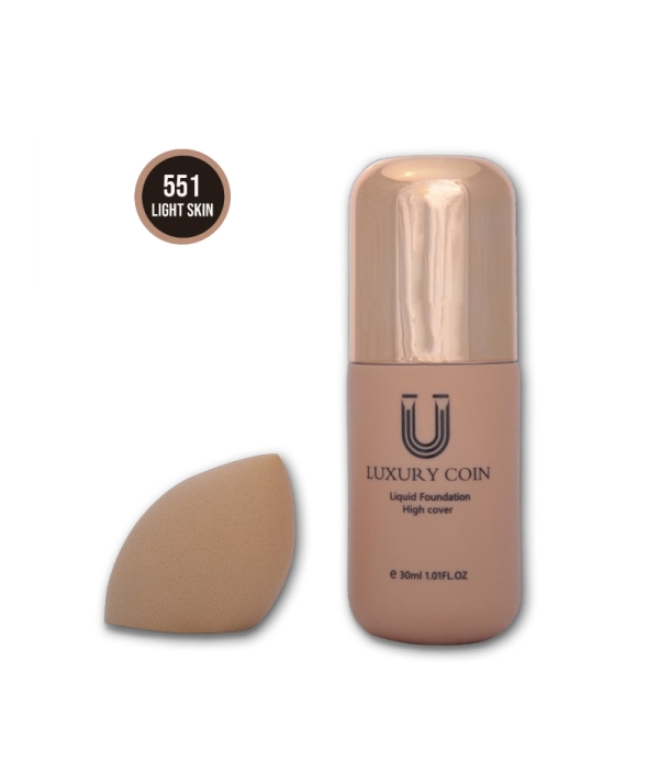 ست کرم پودر لاکچری کوین به همراه پد ۵۵۱